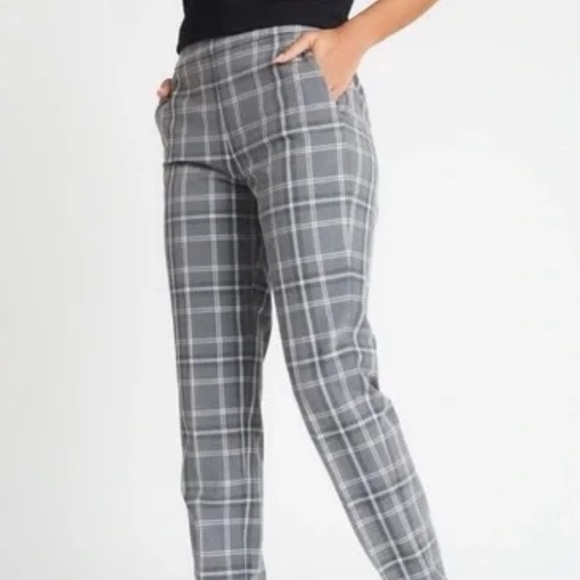 Kit and Ace Pants - Kit & Ace Plaid Go To Trouser Size 6